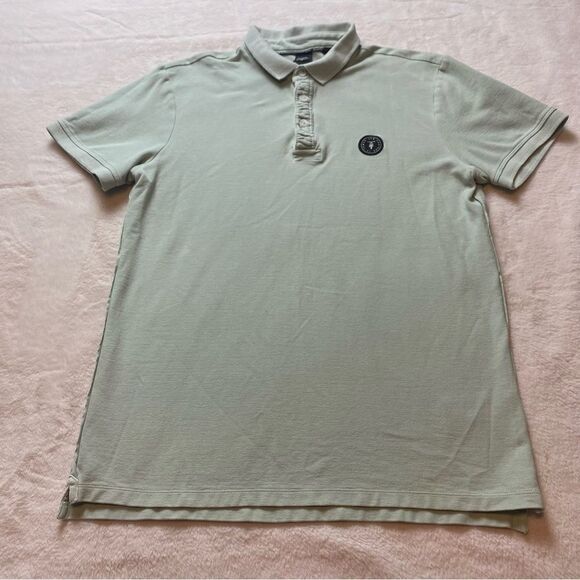 Le Temps Des Cerises Light Green Dylan Polo Shirt Size Large - Picture 1 of 12